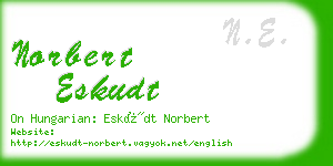 norbert eskudt business card